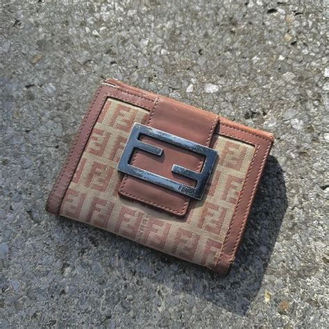 fendi bi-fold wallet|Fendi zucchino wallet.